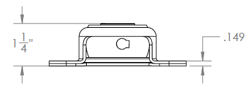 200 Series – Two Bolt Flange Side Mount (Front View) 200 Series - Two Bolt Flange Side Mount (Front View)
